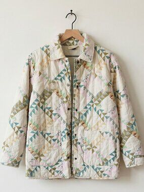 Universal Thread Quilted Jacket Patchwork Print Size XS | Target Cottagecore